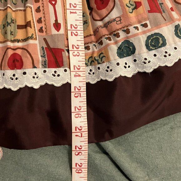 Vintage Homemade Girls Dress Puff Sleeve Novelty Country Cottagecore Collared - Picture 8 of 8